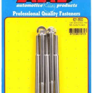 ARP S/S Bolt Kit - 6pt. (5) 1/4-20 x 3.500 621-3500