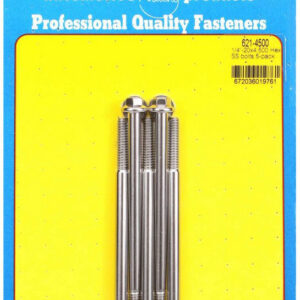ARP S/S Bolt Kit - 6pt. (5) 1/4-20 x 4.500 621-4500