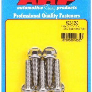 ARP S/S Bolt Kit - 6pt. (5) 5/16-18 x 1.250 622-1250