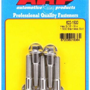 ARP S/S Bolt Kit - 6pt. (5) 5/16-18 x 1.500 622-1500