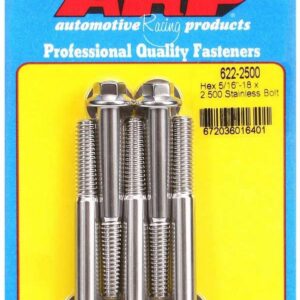ARP S/S Bolt Kit - 6pt. (5) 5/16-18 x 2.500 622-2500