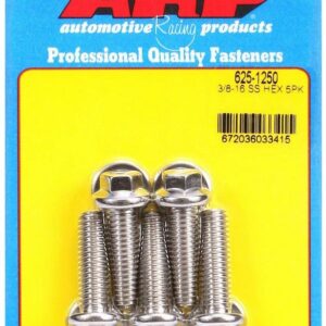 ARP S/S Bolt Kit - 6pt. (5) 3/8-16 x 1.250 625-1250