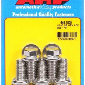 ARP 1/2-13 x 1.000 6pt SS Bolt Kit 5pk 646-1000