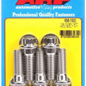 ARP S/S Bolt Kit - 12pt. (5) 1/2-13 x 1.500 656-1500