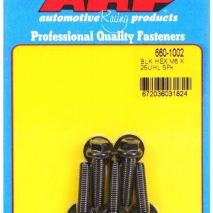ARP Bolt Kit - 6pt 5pk 6mm x 1.00 x 25mm 660-1002