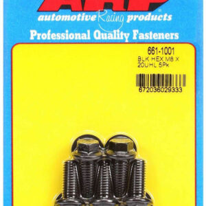 ARP 8mm x 1.25 x 20mm 6pt Bolt Kit 5pk 661-1001