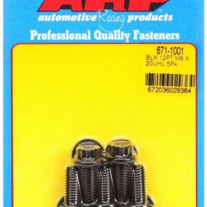 ARP Bolt Kit - 12pt. (5) 8mm x 1.25 x 20mm 671-1001