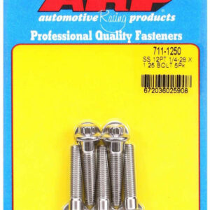 ARP S/S Bolt Kit - 12pt. (5) 1/4-28 x 1.250 711-1250