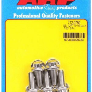 ARP S/S Bolt Kit - 12pt. (5) 5/16-24 x .750 712-0750