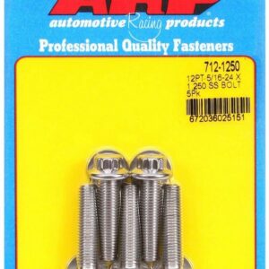 ARP S/S Bolt Kit - 12pt. (5) 5/16-24 x 1.250 712-1250