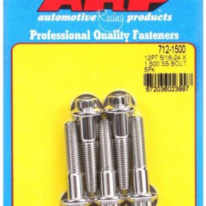 ARP S/S Bolt Kit - 12pt. (5) 5/16-24 x 1.500 712-1500