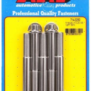 ARP 7/16-20 x 3.250 12pt SS Bolt Kit 5pk 714-3250