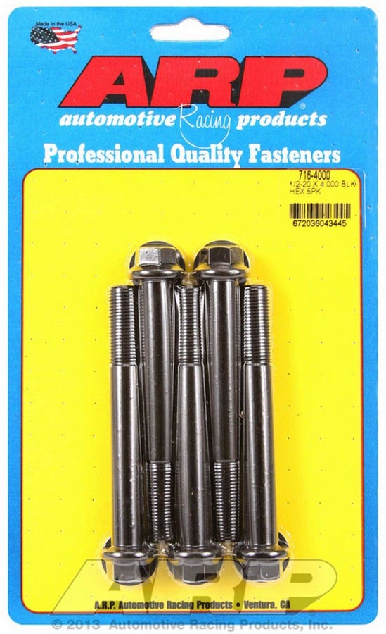 ARP 1/2-20 x 4.000 6pt Bolt Kit 5PK 716-4000