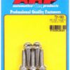 ARP S/S Bolt Kit - 6pt. (5) 1/4-28 x 1.000 721-1000