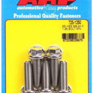 ARP S/S Bolt Kit - 6pt. (5) 3/8-24 x 1.250 725-1250