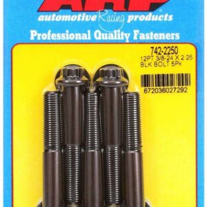 ARP Bolts 3/8-24x2.250 UHL Black Oxide Bolts (5) 742-2250