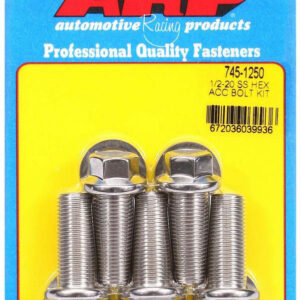 ARP S/S Bolt Kit - 6pt. (5) 1/2-20 x 1.250 745-1250