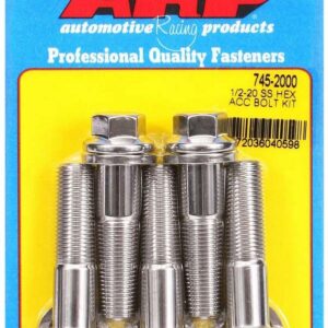 ARP S/S Bolt Kit - 6pt. (5) 1/2-20 x 2.000 745-2000