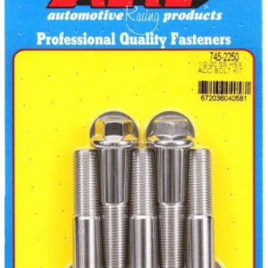 ARP S/S Bolt Kit - 6pt. (5) 1/2-20 x 2.250 745-2250