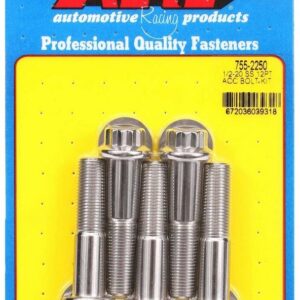 ARP S/S Bolt Kit - 12pt. (5) 1/2-20 x 2.250 755-2250