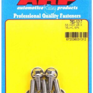 ARP S/S Bolt Kit - 6pt. (5) 6mm x 1.00 x 16mm 760-1017