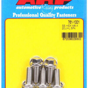 ARP S/S Bolt Kit - 6pt. (5) 8mm x 1.25 x 20 761-1001