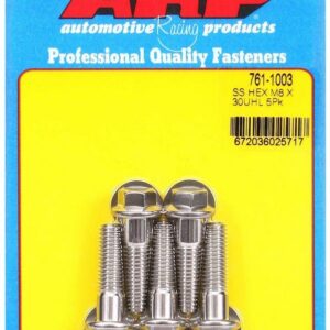 ARP S/S Bolt Kit - 6pt. (5) 8mm x 1.25 x 30 761-1003