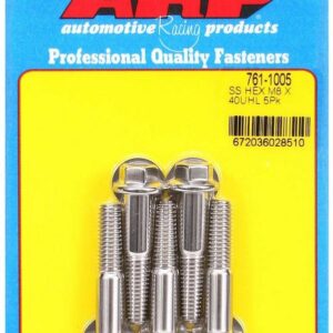 ARP 8mm x 1.25 x 40mm 6pt S/S Bolt Kit 5pk 761-1005