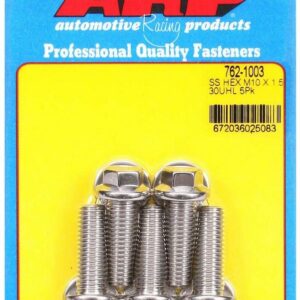 ARP S/S Bolt Kit - 6pt. (5) 10mm x 1.5 x 30mm 762-1003
