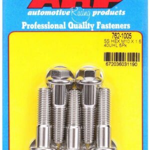 ARP 10mm x1.50x40 SS Hex Bolt Kit 5pk 762-1005