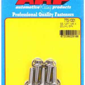ARP S/S Bolt Kit - 12pt. (5) 6mm x 1.00 x 20 770-1001