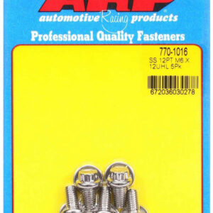 ARP S/S Bolt Kit - 12pt. (5) 6mm x 1.00 x 12 770-1016