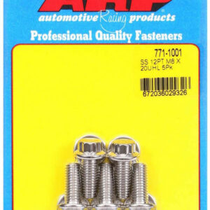 ARP S/S Bolt Kit - 12pt. (5) 8mm x 1.25 x 20 771-1001