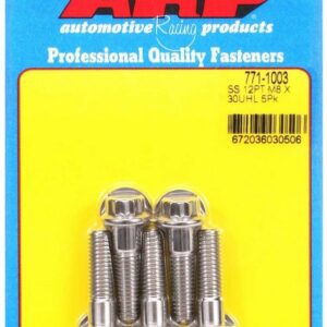 ARP S/S Bolt Kit - 12pt. (5) 8mm x 1.25 x 30 771-1003