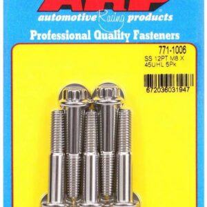 ARP S/S Bolt Kit -12pt (5pk) 8mm x 1.25 x 45mm 771-1006