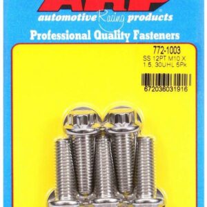 ARP Bolt Kit - SS 12pt 5pk 10mm x 1.50 x 30mm 772-1003