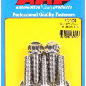 ARP S/S Bolt Kit - 12pt. (5) 10mm x 1.5 x 35mm 772-1004