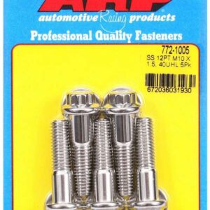 ARP S/S Bolt Kit - 12pt. (5) 10mm x 1.5 x 40mm 772-1005