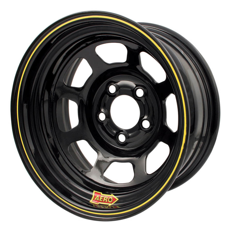 AERO RACE WHEELS 15x12 4in 4.75 Black 50-124740