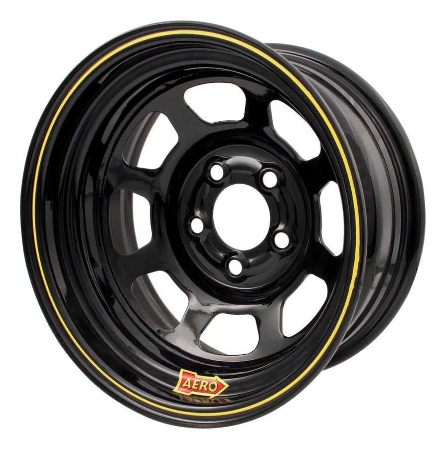 AERO RACE WHEELS 15x8 3in. 5.00 Black 50-185030