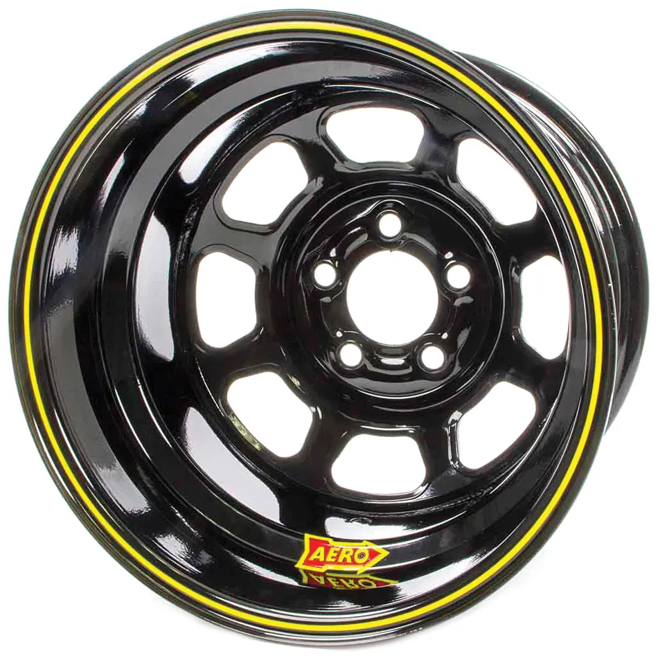 AERO RACE WHEELS 15x10 4in. 5.00 Black 51-105040RF
