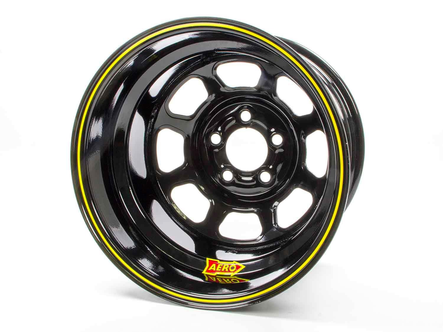 AERO RACE WHEELS 15x8 2in 5.00 Black 51-185020