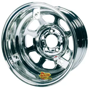 AERO RACE WHEELS 15X8 3in 5.00 Chrome w/ 3 Tabs for Mudcover 52-285030T3