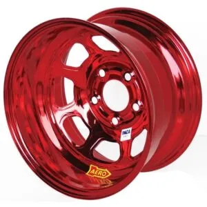 AERO RACE WHEELS 15x8 2in 5.00 Red Chrome 52-985020RED