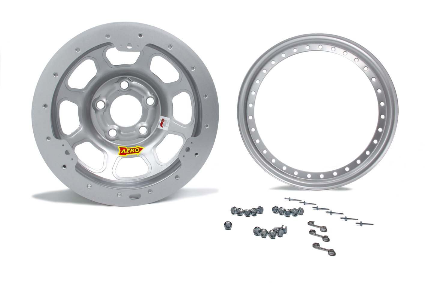 AERO RACE WHEELS 15x8 2in 5.00 Silver 53-085020S
