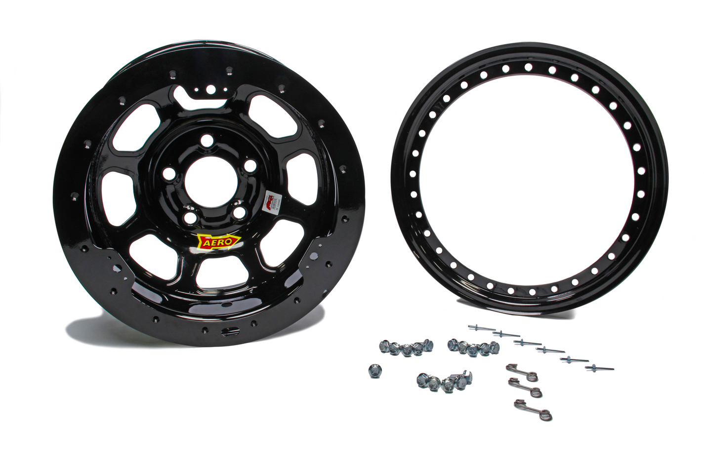 AERO RACE WHEELS 15x8 4in 4.5 Black 53-184540B