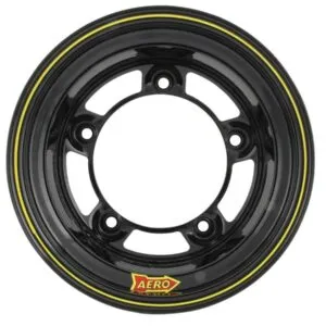 AERO RACE WHEELS 15x10 4in Wide 5 Black 58-100540