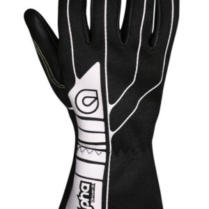 ALPHA GLOVES Glove Driver X Black Medium SFI 3.3/1 AGD1-01-M