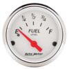 AUTOMETER White Fuel Level Gauge 1317