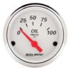 AUTOMETER White Oil Pressure 0-100 1327